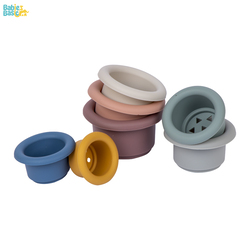 Babies Basic Silicone Stacking Toy for Babies/Kids, Stacking Cup, BPA Free 100% Safe - Cup