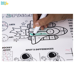 Babies Basic Reusable Silicone Colouring Mat with Pens and Travel Case - Game Design