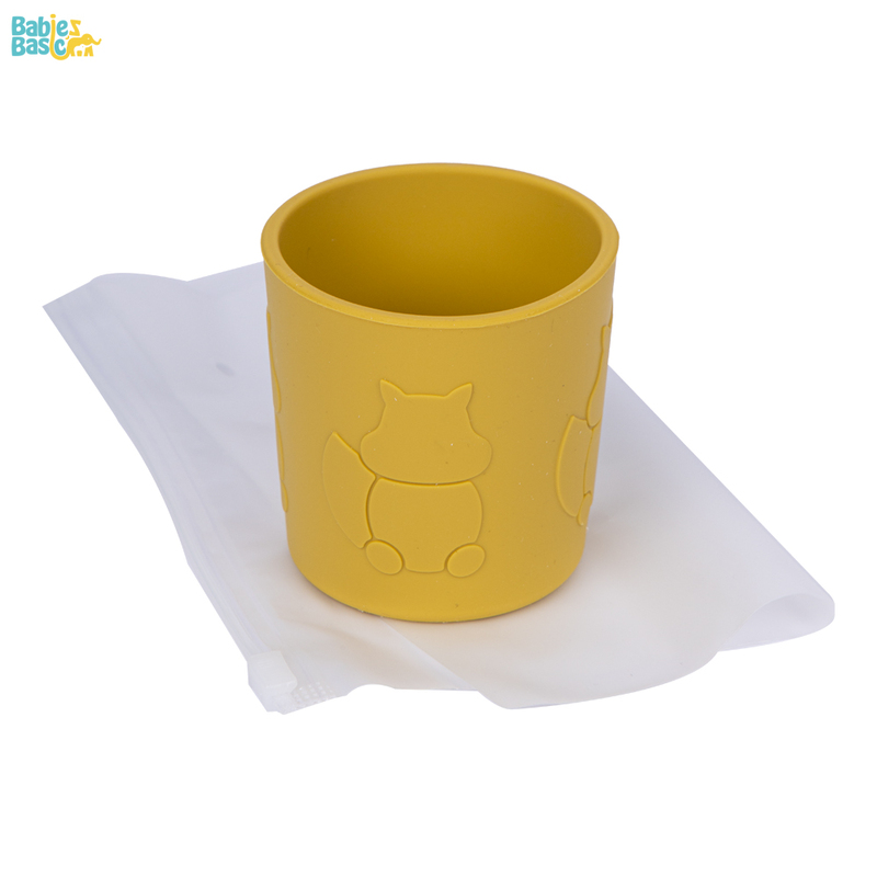 Babies Basic Silicone Trainer Cup for Babies/Kids, BPA Free, Yellow