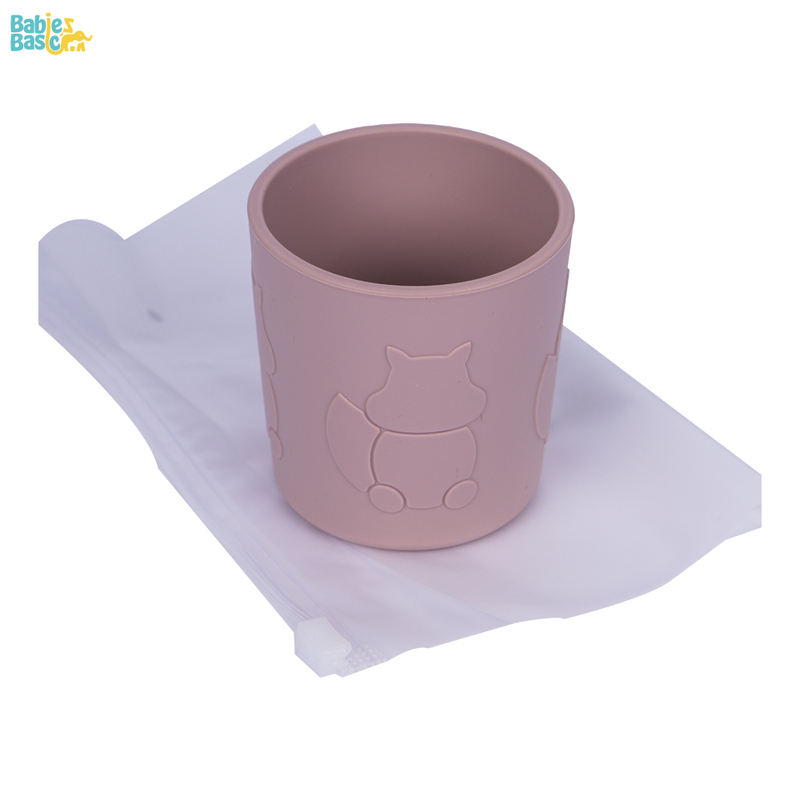 Babies Basic Silicone Trainer Cup for Babies/Kids, BPA Free, Blush
