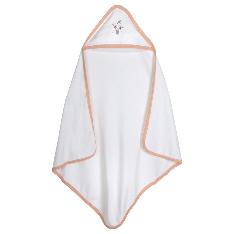 

Babiesbasic Babies Basic 100% Cotton Swaddle / Receiving Blanket for New Born, 75*75cm , Peach