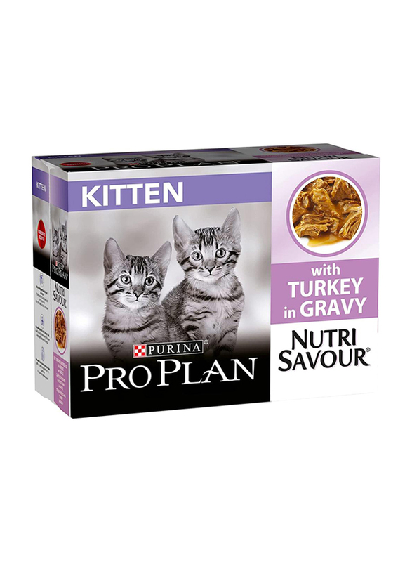 Purina Pro Plan Nutri Savour Turkey Kitten Wet Food, 26 x 85g