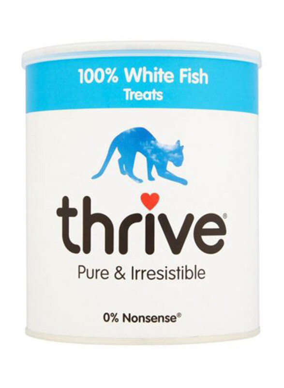 

Thrive 100% White Fish Fillet Treats Cat Dry Food, 110g