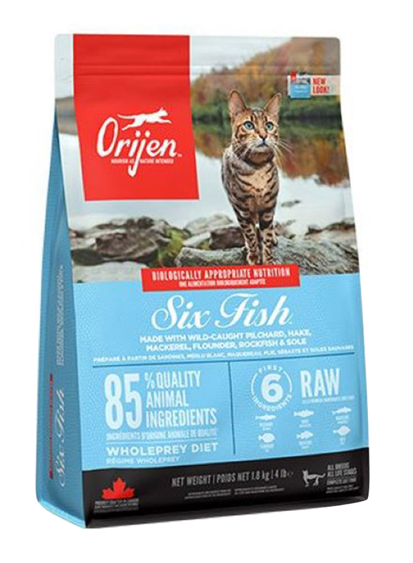 Orijen Six Fish Dry Cat Food, 5.4 Kg