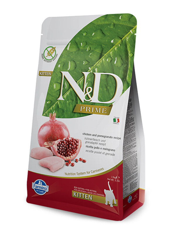 

Farmina N&D Prime Chicken & Pomegranate Kitten Dry Food, 10 Kg