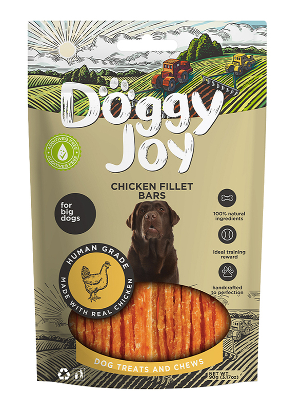 Doggy Joy Chicken Fillet Bars Treats Dog Dry Food, 90g