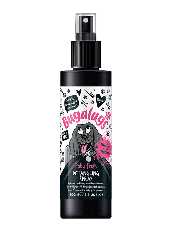 

Bugalugs Baby Fresh Dog Detangling Spray, 200ml, Black