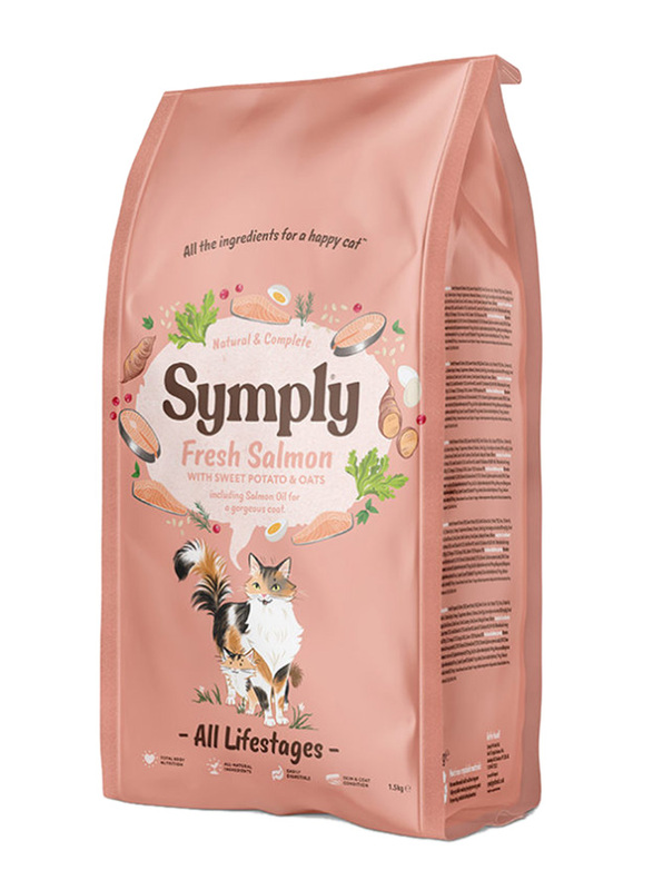 Symply All Life Stages Salmon Cat Dry Food, 4 Kg