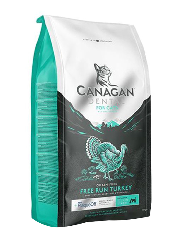Canagan Free Run Turkey Dental Dry Cat Food, 4 Kg