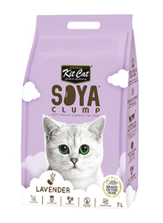 Kit Cat Lavender Soya Clump Soybean Cat Litter, 7 Liter, Purple