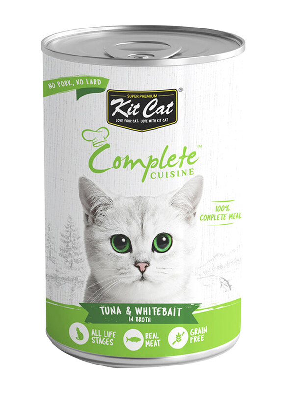 

Kit Cat Complete Cuisine Tuna and Whitebait In Broth Cat Wet Food, 150g