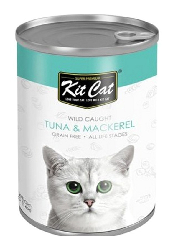 Kit Cat Wild Caught Tuna With Mackerel Cat Wet Food, 400g