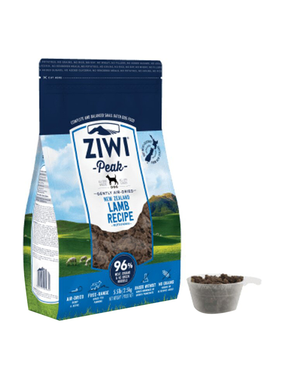 Ziwi Peak Air Dried Lamb Recipe Dog Dry Food, 2.5 Kg
