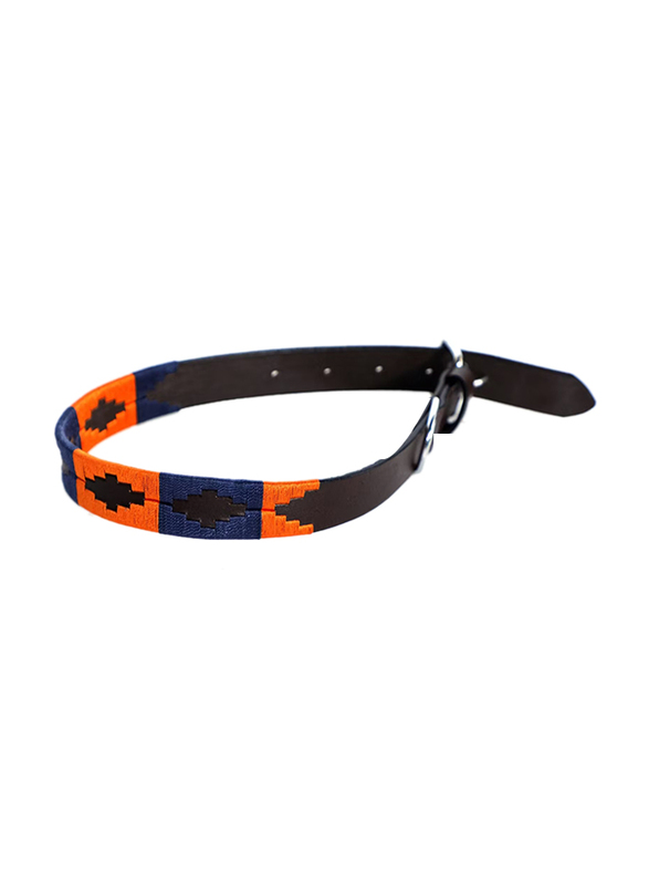 Bonanno Collar Dog Collar, Medium, Brown/Orange