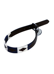 Bonanno Collar Dog Collar, Medium, Brown/Blue