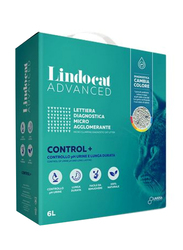 Lindocat Natural Bentonite Advance Control Plus Fragrance Free Litter, 6 Liter, Blue