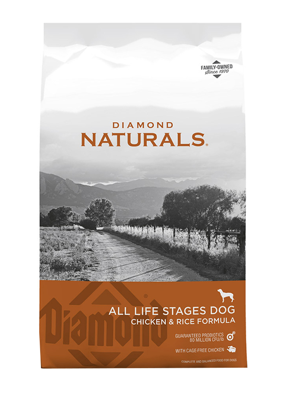 Diamond Naturals All Life Stages Chicken and Rice Dog Dry Food, 18.14 Kg