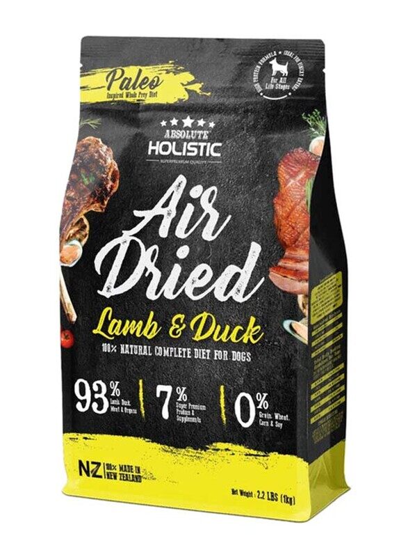 

Absolute Holistic Air Dried Lamb And Duck Dry Dog Diet Food, 1Kg