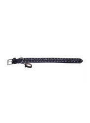 Handcrafted Leather Dog Collar, Medium, Black