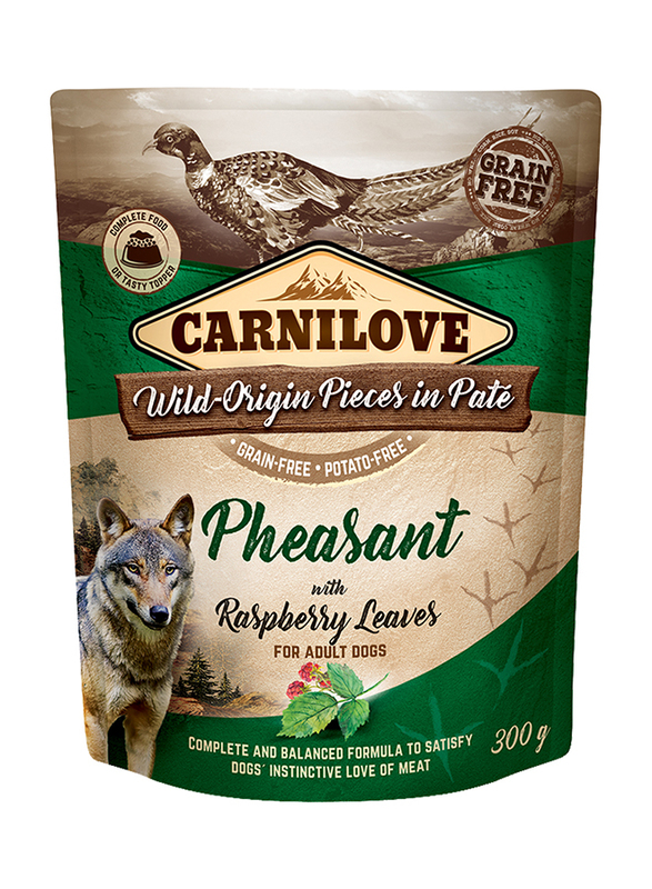 Carnilove Pheasant with Raspberry Leaves Adult Dog Wet Dog Food, 12 x 300g
