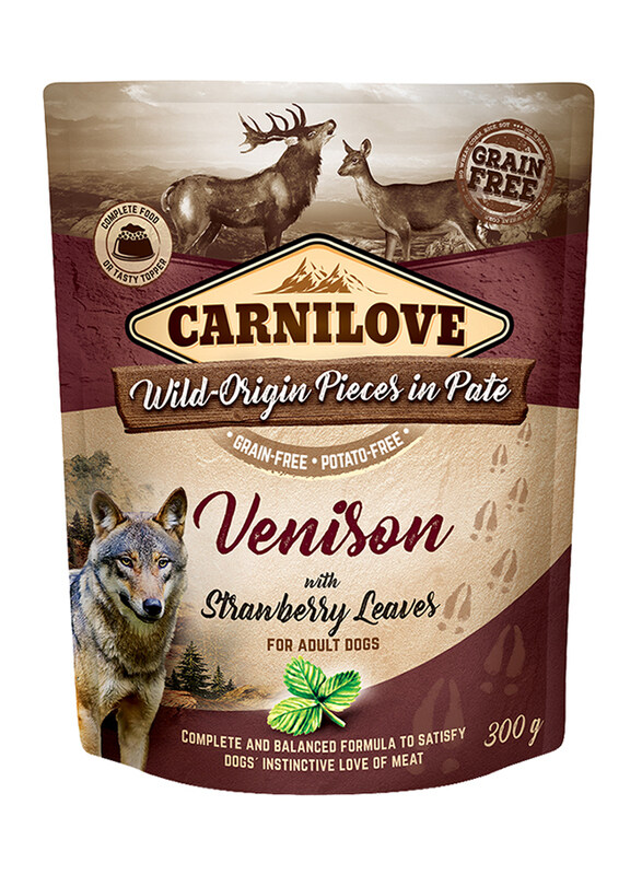

Carnilove Venison with Strawberry Leaves Adult Wet Dog Food, 12 x 300g