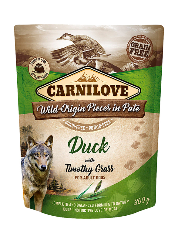 Carnilove Duck with Timothy Grass Adult Wet Dog Food, 12 x 300g