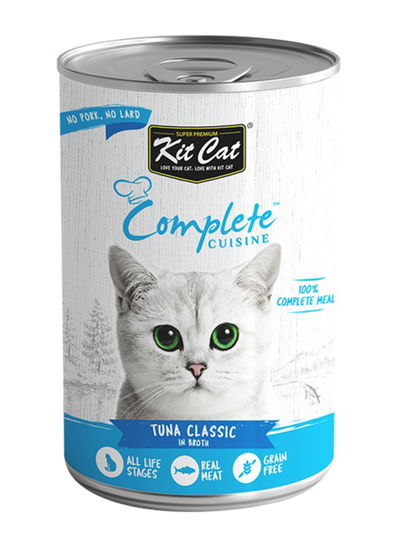 Kit Cat Complete Cuisine Tuna Classic In Broth Cat Wet Food, 150g