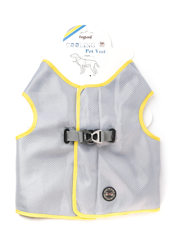 Boomer Dog Cooling Vest Harness, XXL, Grey