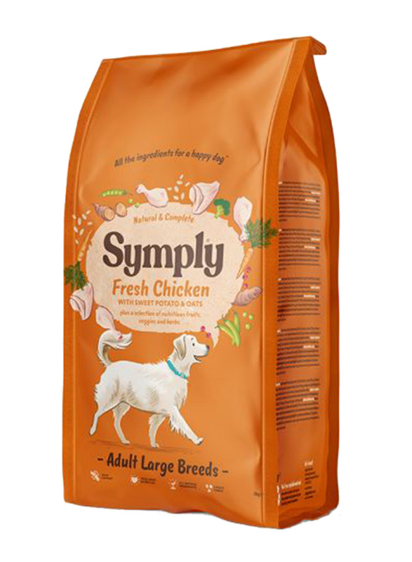 Symply Adult Large Breed Chicken Dog Dry Food, 12 Kg
