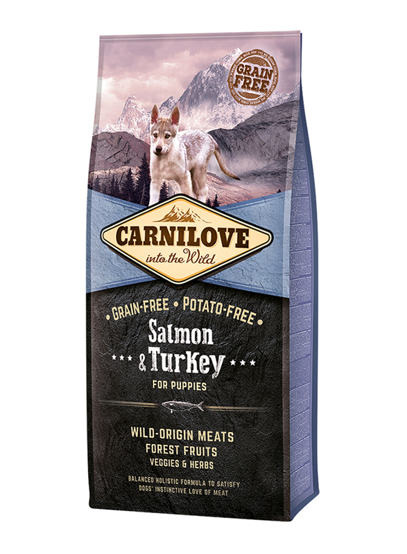 Carnilove Salmon And Turkey For Puppies Dry Food, 12 Kg