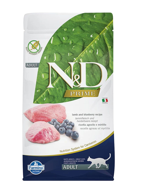 Farmina N&D Prime Lamb & Blueberry Adult Cat Dry Food, 10 Kg