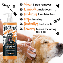 Bugalugs Stinky Citrus & Bergamot Fragrance Dog Shampoo, 500ml, Orange