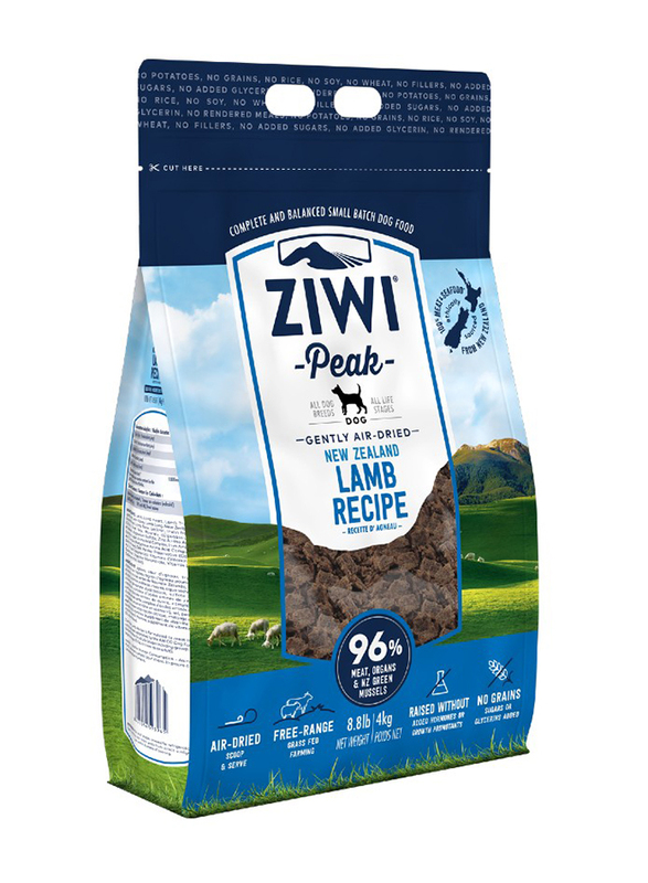 Ziwi Peak Air Dried Lamb Recipe Dog Dry Food, 4 Kg