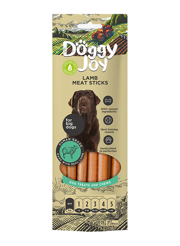 Doggy Joy Lamb Meat Sticks Treats Dog Dry Food, 45g