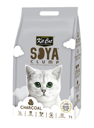 Kit Cat Charcoal Soya Clump Soybean Cat Litter, 7 Liter, Grey
