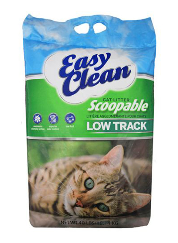 Easy Clean Cat Litter Low Track, 18.14 Kg, Green