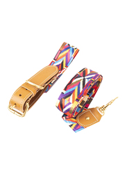 Kaleidoscope Dog Collar Leash Set, Medium, Multicolour