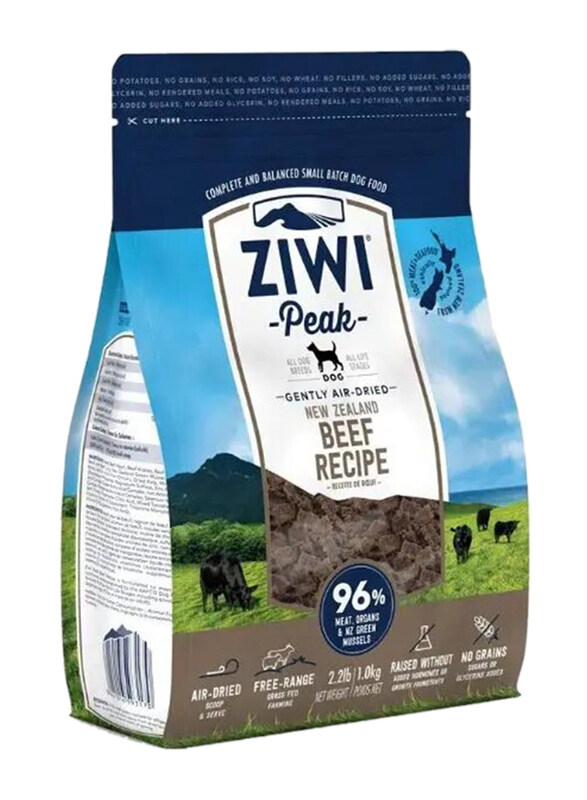 

Ziwi Peak Air Dried Beef Recipe Dog Dry Food, 1 Kg