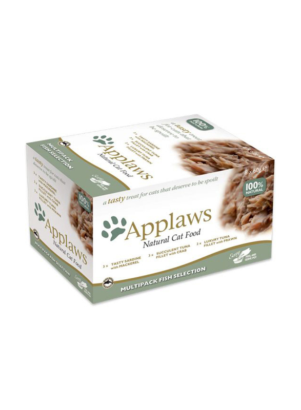 Applaws Multipack Fish Pot Wet Cat Food, 8 x 60g