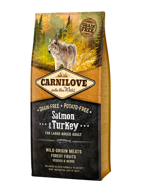 Carnilove Salmon And Turkey Large Breed Adult Dry Dog Food, 12 Kg