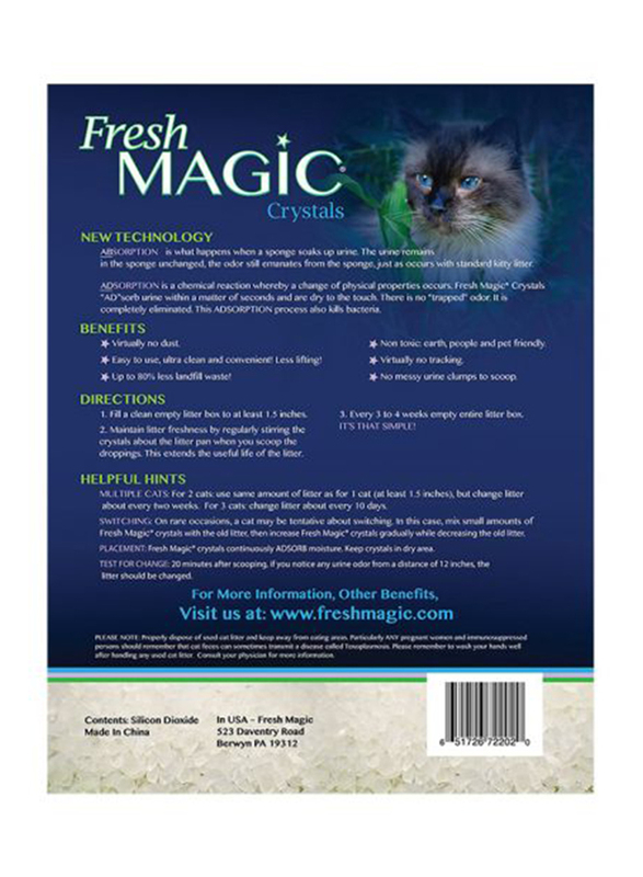 Fresh Magic Crystal Cat Litter, 1.8Kg, Blue