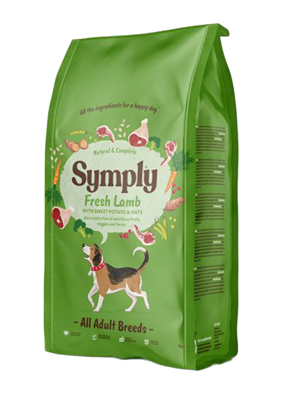 Symply Adult Fresh Lamb Dry Food for Dog, 12 Kg