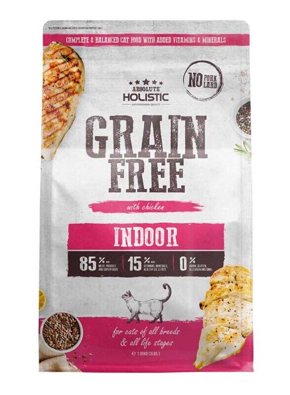 

Absolute Holistic Indoor Grain Free Dry Cat Food, 4.5Kg