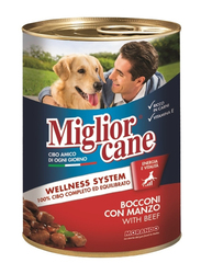 Miglior Cane Chunks Beef Canned Wet Dog Food, 1250g