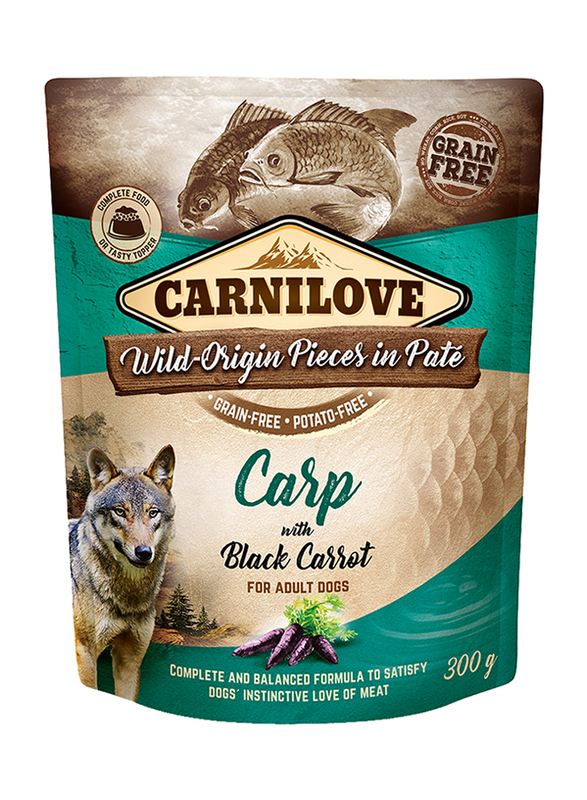 Carnilove Carp with Black Carrot Adult Wet Dog Food, 12 x 300g