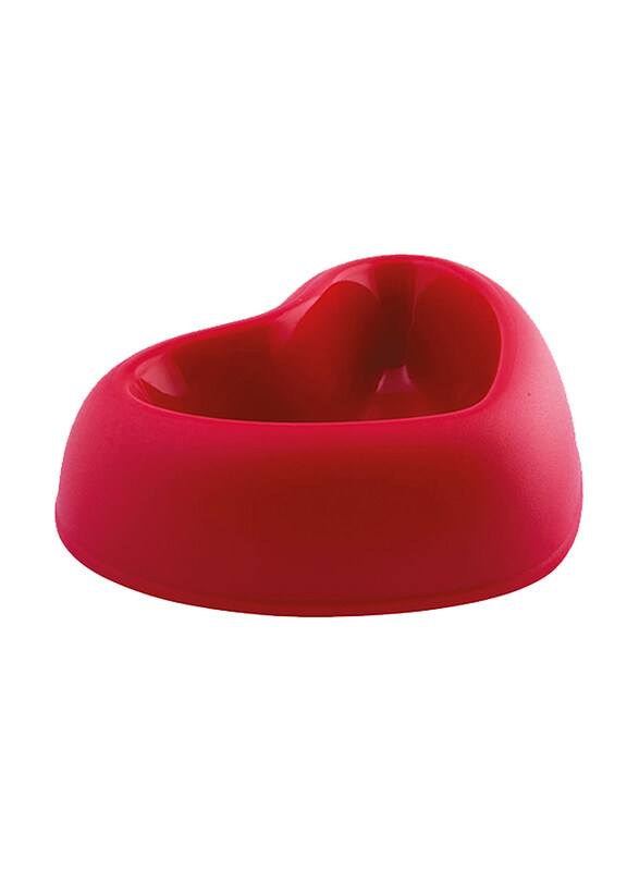 

Georplast Thats Amore Plastic Pet Bowl, Large, Red