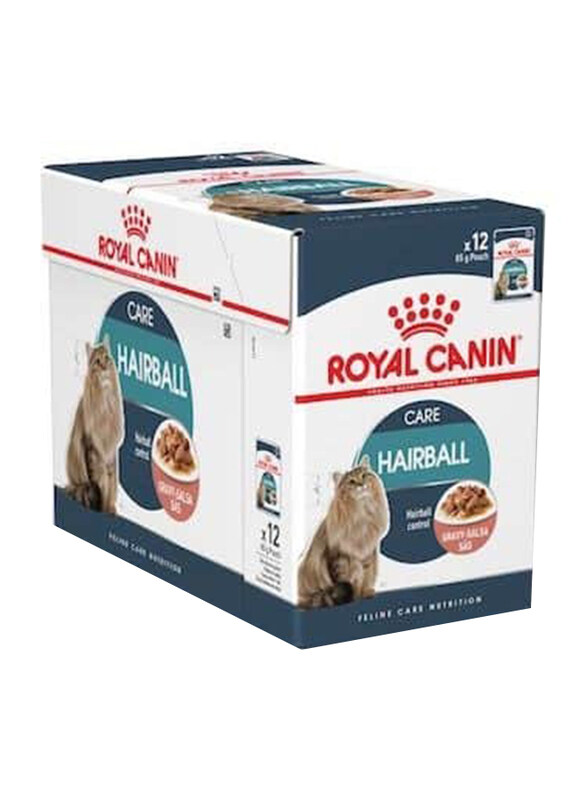 

Royal Canin Feline Care Nutrition Hairball Gravy Cat Wet Food, 12 x 85g