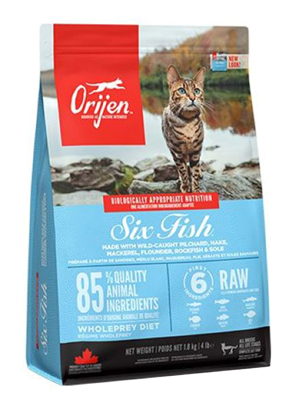 Orijen Six Fish Dry Cat Food, 1.8 Kg