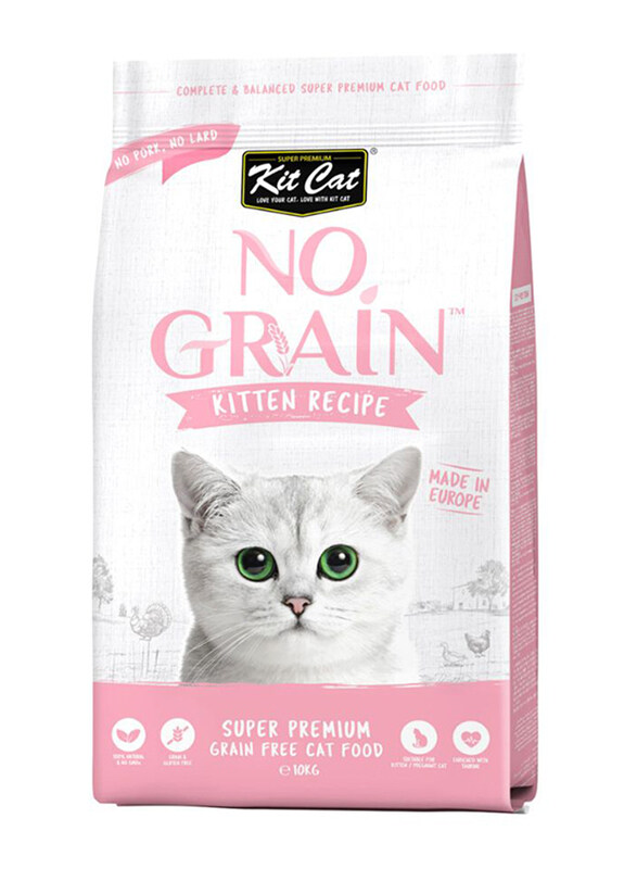 

Kit Cat No Grain Kitten Recipe Cat Dry Food, 10 Kg