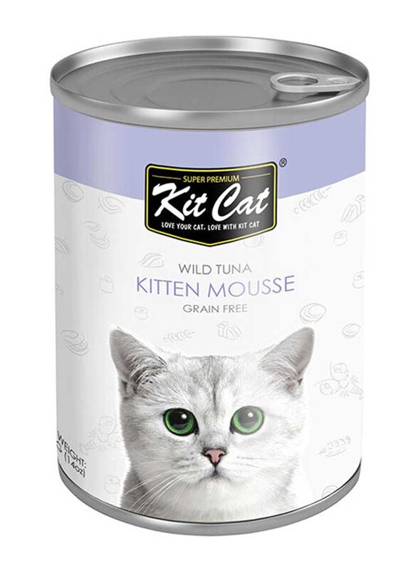 Kit Cat Wild Tuna Kitten Mousse Cat Wet Food, 400g